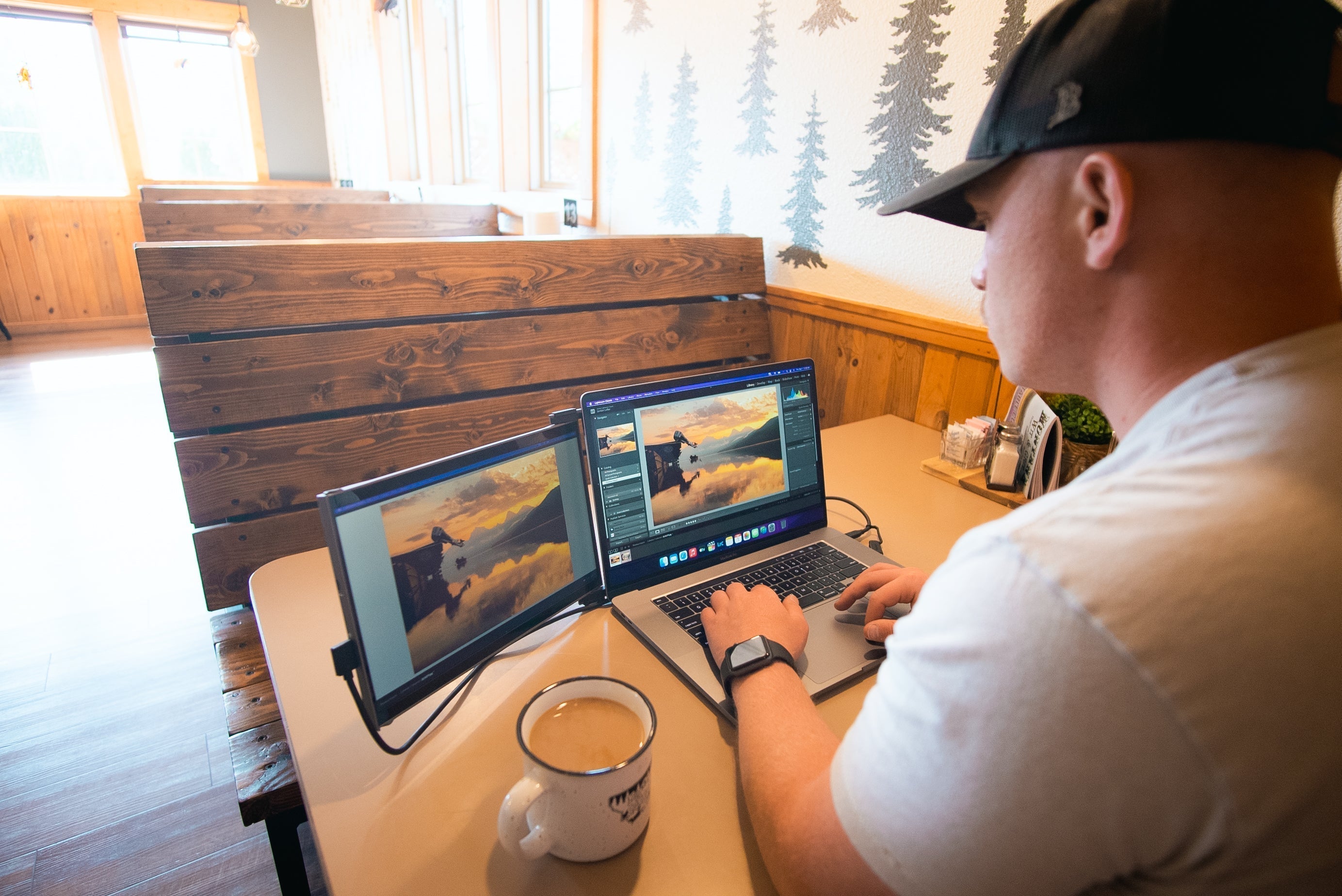 portable monitor for WFH + coffee shops