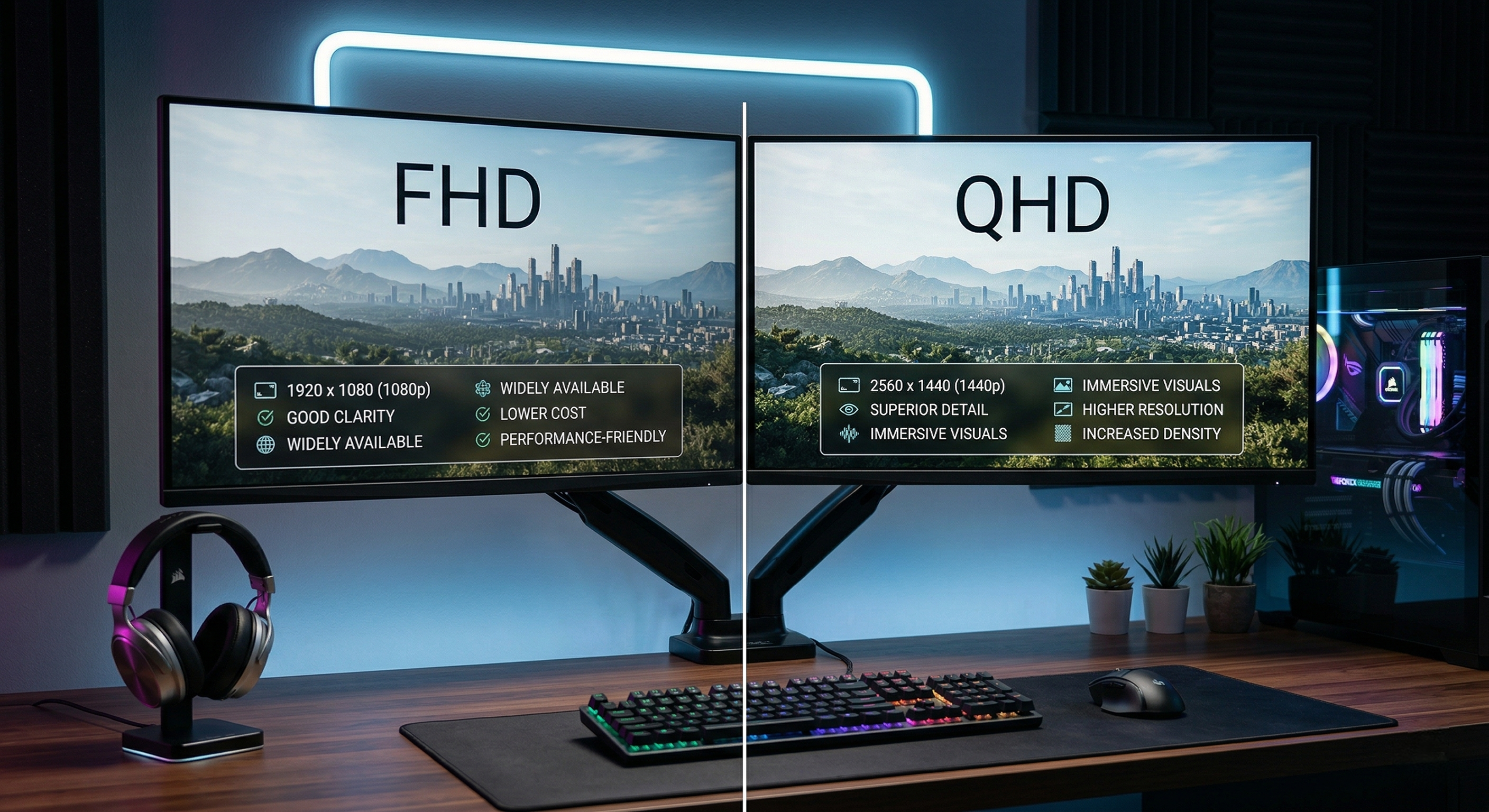 FHD vs. QHD
