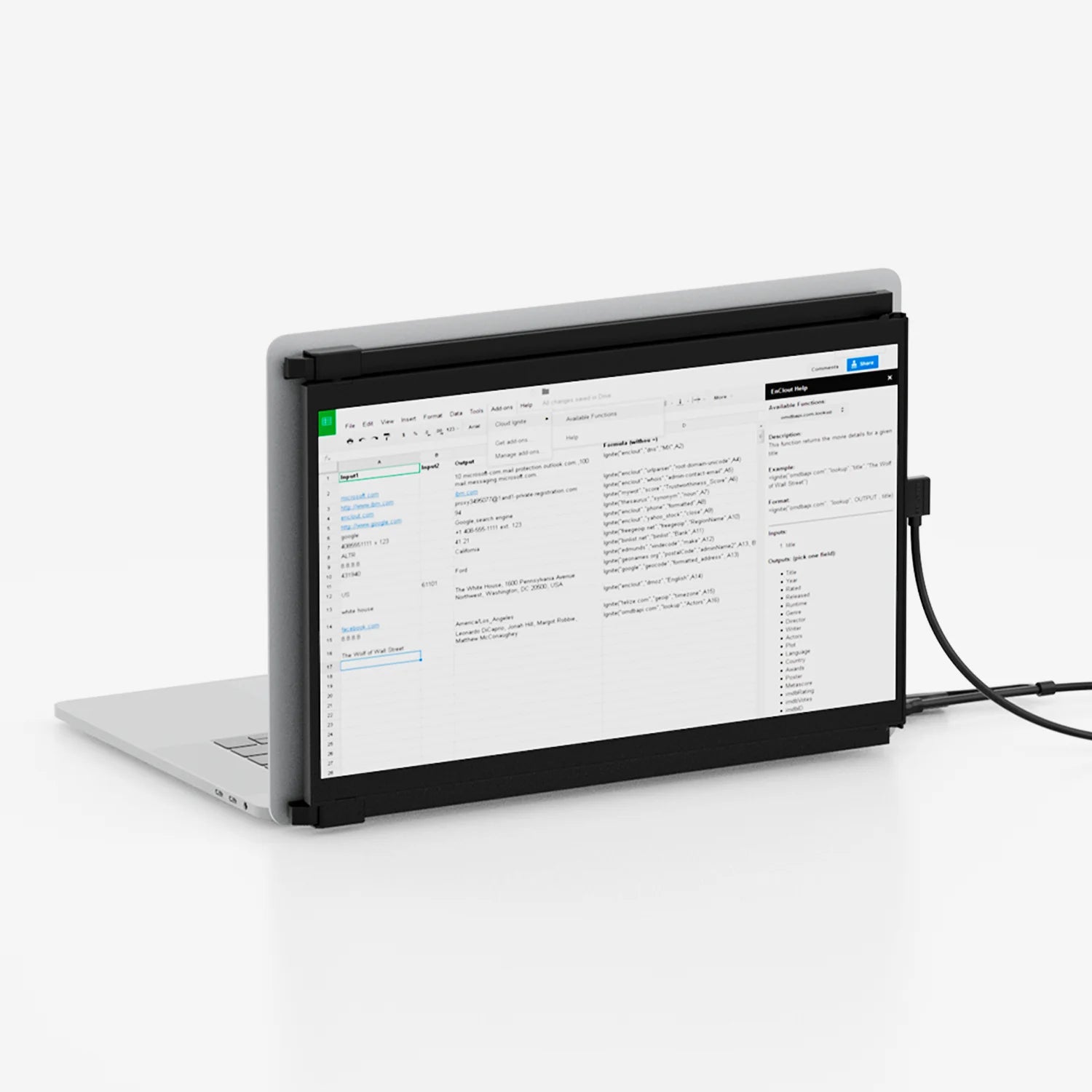 Duex Max DS portable dual screen extender for laptop