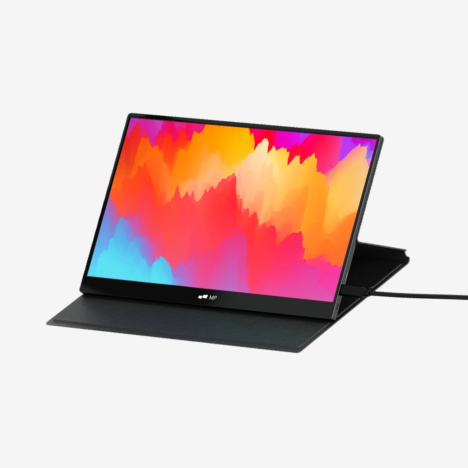 Mobile Pixels Fold Portable Screen for Laptop with Speakers