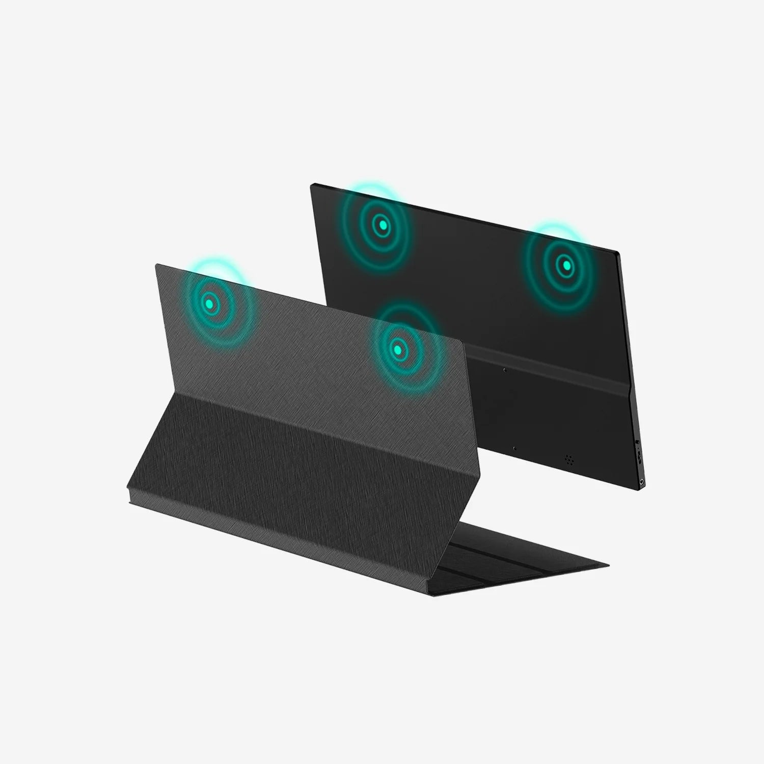 Mobile Pixels Fold Portable External Screen for Laptop with Speakers