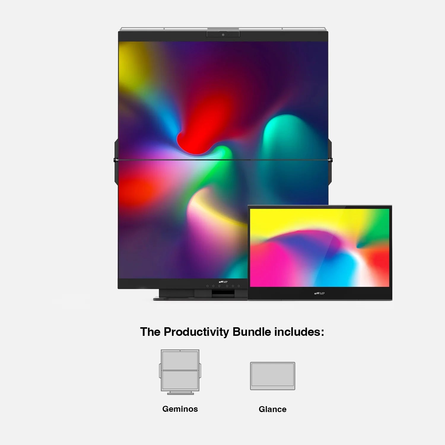 Geminos Dual Stacked Monitor Productivity Bundle